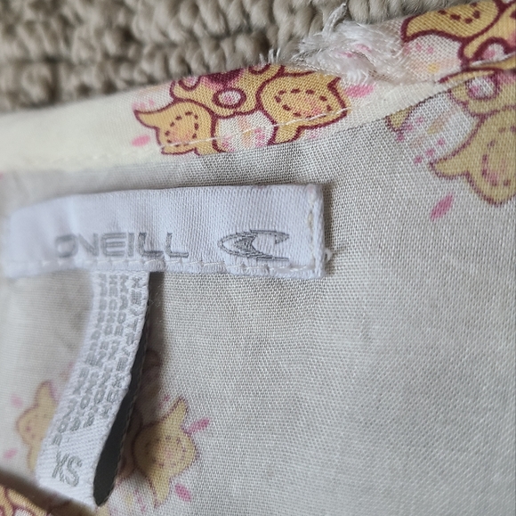 PacSun O'Neill Flare Sleeve Sheer Flowy Blouse - Picture 4 of 6